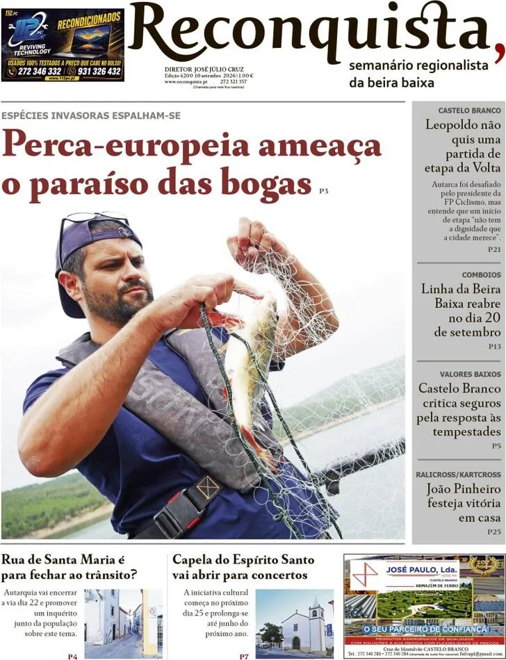 Capa do Reconquista de sexta-feira, 11 de setembro de 2026