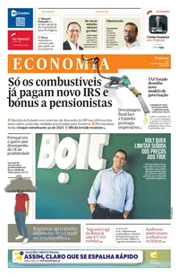 Capa do Expresso Economia de sábado, 12 de setembro de 2026