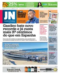 Capa do Jornal de Notícias de sábado, 12 de setembro de 2026