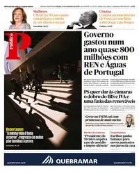 Capa do Público de sábado, 12 de setembro de 2026