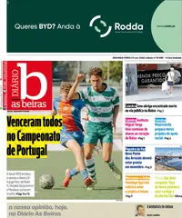 Capa do Diário As Beiras de terça-feira, 15 de setembro de 2026