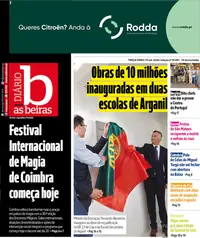 Capa do Diário As Beiras de quarta-feira, 16 de setembro de 2026