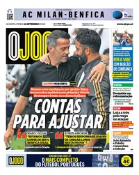 Capa do O Jogo de quarta-feira, 16 de setembro de 2026