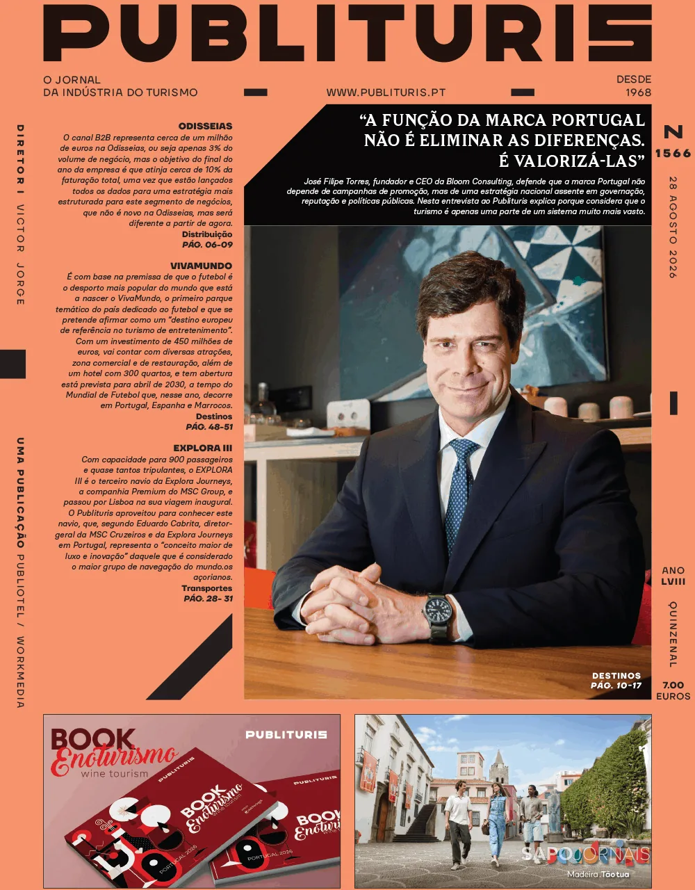 Capa do Publituris de quarta-feira, 16 de setembro de 2026