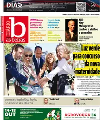 Capa do Diário As Beiras de quinta-feira, 17 de setembro de 2026