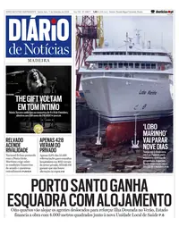 Capa do Diário de Notícias da Madeira de quinta-feira, 17 de setembro de 2026