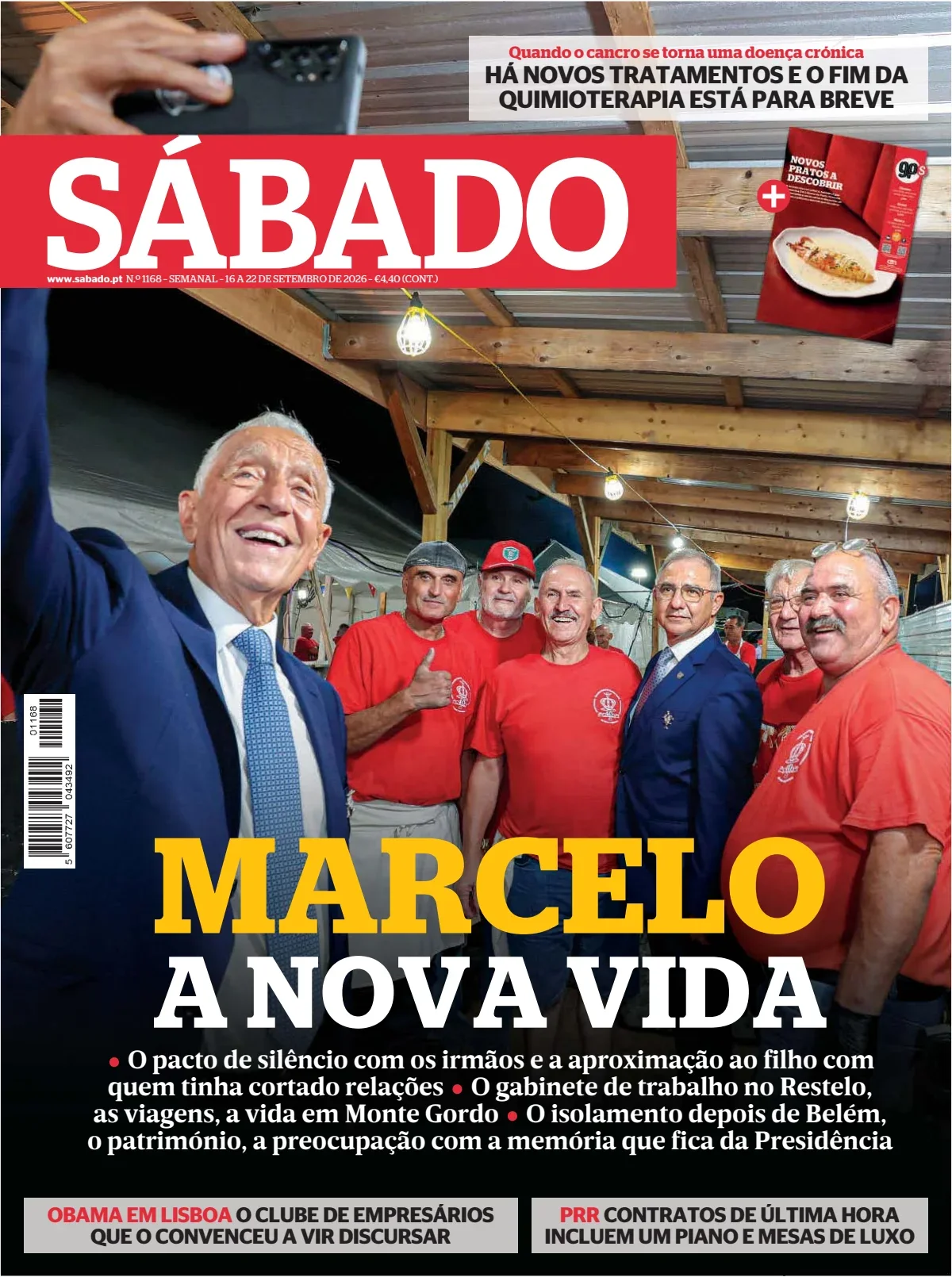 Capa do Sábado de quinta-feira, 17 de setembro de 2026