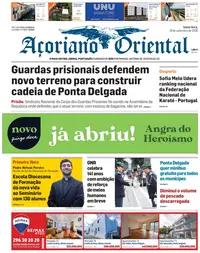 Capa do Açoriano Oriental de sexta-feira, 18 de setembro de 2026