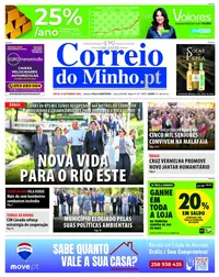 Capa do Correio do Minho de sexta-feira, 18 de setembro de 2026