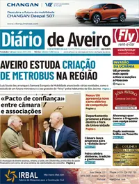 Capa do Diário de Aveiro de sexta-feira, 18 de setembro de 2026