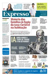 Capa do Expresso de sexta-feira, 18 de setembro de 2026