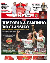 Capa do O Benfica de sexta-feira, 18 de setembro de 2026