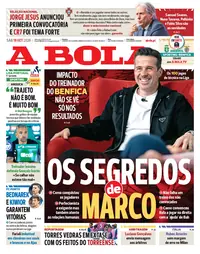 Capa do A Bola de sábado, 19 de setembro de 2026