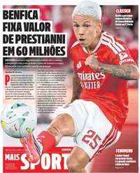 Capa do CM Mais Sport de sábado, 19 de setembro de 2026