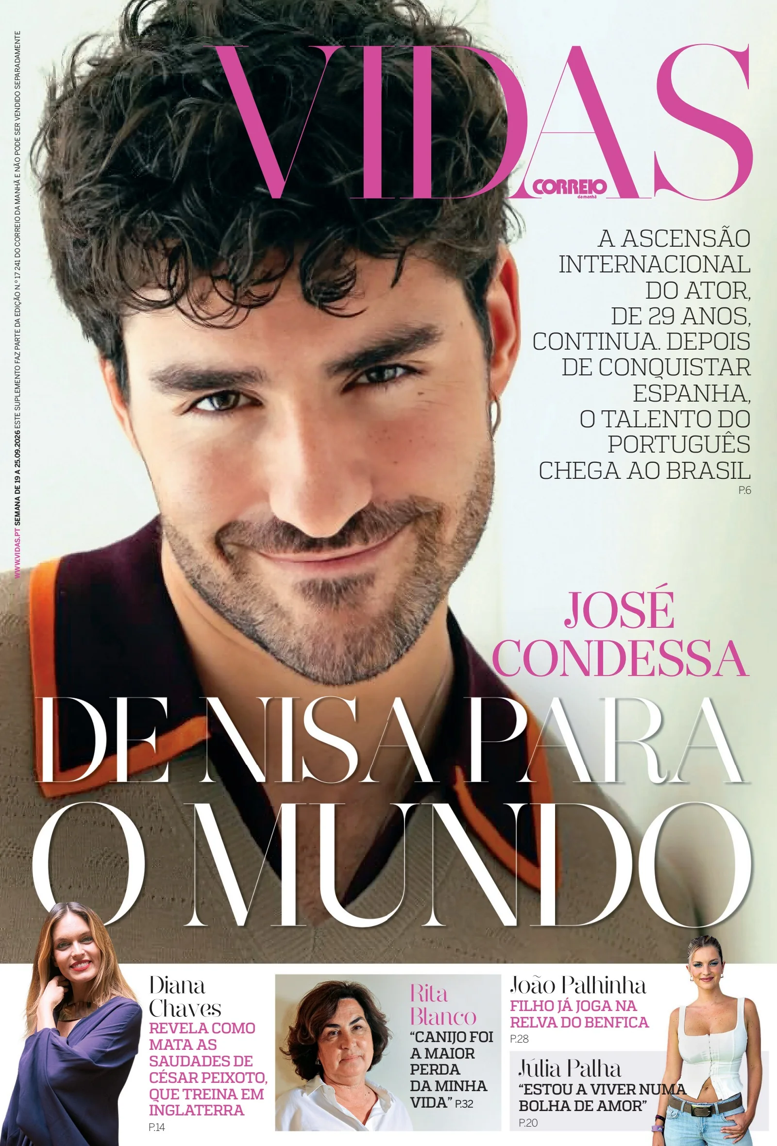 Capa do Vidas de sábado, 19 de setembro de 2026