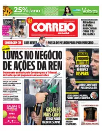 Capa do Correio da Manhã de sábado, 19 de setembro de 2026