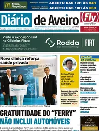 Capa do Diário de Aveiro de sábado, 19 de setembro de 2026