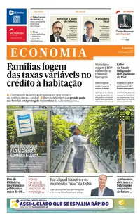 Capa do Expresso Economia de sábado, 19 de setembro de 2026