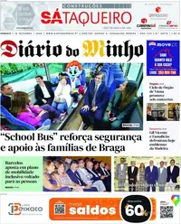 Capa do Diário do Minho de domingo, 20 de setembro de 2026