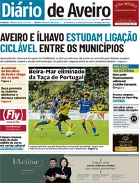 Capa do Diário de Aveiro de segunda-feira, 21 de setembro de 2026