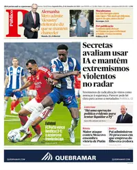 Capa do Público de segunda-feira, 21 de setembro de 2026