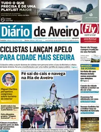 Capa do Diário de Aveiro de terça-feira, 22 de setembro de 2026