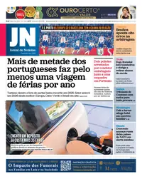 Capa do Jornal de Notícias de terça-feira, 22 de setembro de 2026