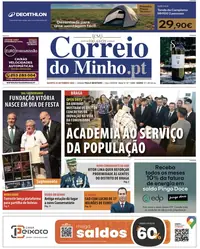 Capa do Correio do Minho de quarta-feira, 23 de setembro de 2026