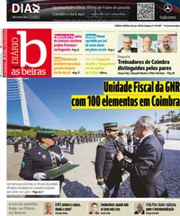 Capa do Diário As Beiras de quarta-feira, 23 de setembro de 2026