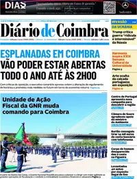 Capa do Diário de Coimbra de quarta-feira, 23 de setembro de 2026