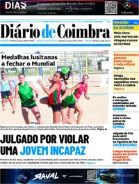 Capa do Diário de Coimbra de quinta-feira, 24 de setembro de 2026