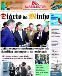 Capa do Diário do Minho de quinta-feira, 24 de setembro de 2026