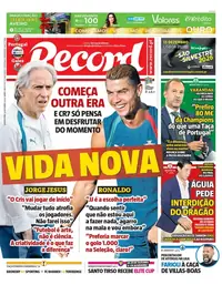 Capa do Record de quinta-feira, 24 de setembro de 2026