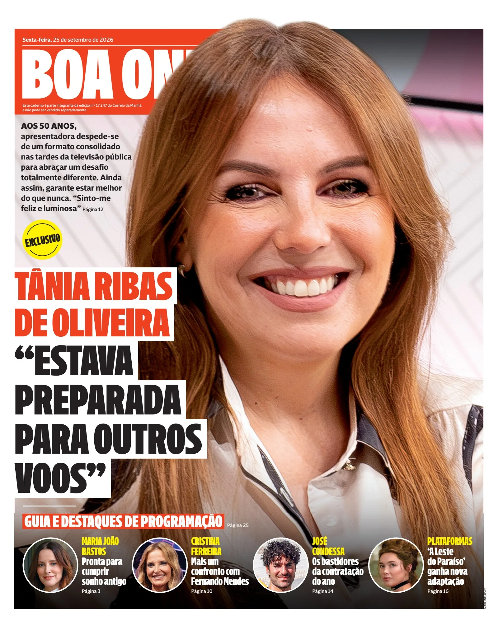 Capa do Boa Onda de sexta-feira, 25 de setembro de 2026