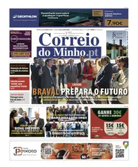 Capa do Correio do Minho de sexta-feira, 25 de setembro de 2026