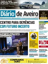 Capa do Diário de Aveiro de sexta-feira, 25 de setembro de 2026