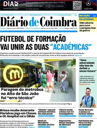 Capa do Diário de Coimbra de sexta-feira, 25 de setembro de 2026