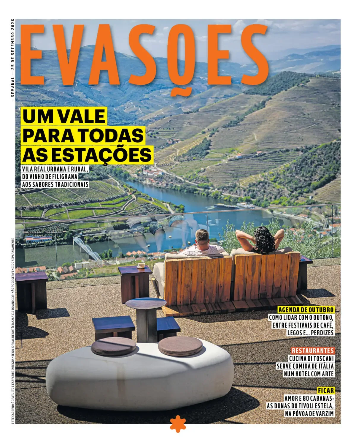 Capa do Evasões de sexta-feira, 25 de setembro de 2026
