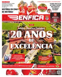 Capa do O Benfica de sexta-feira, 25 de setembro de 2026