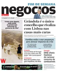Capa do Jornal de Negócios de sexta-feira, 25 de setembro de 2026