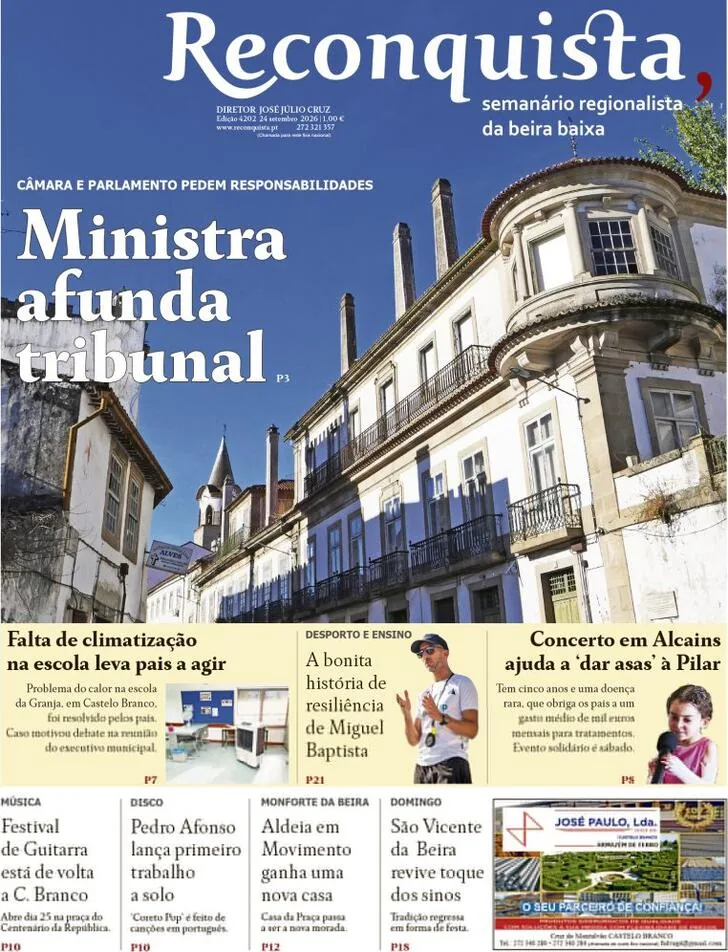 Capa do Reconquista de sexta-feira, 25 de setembro de 2026