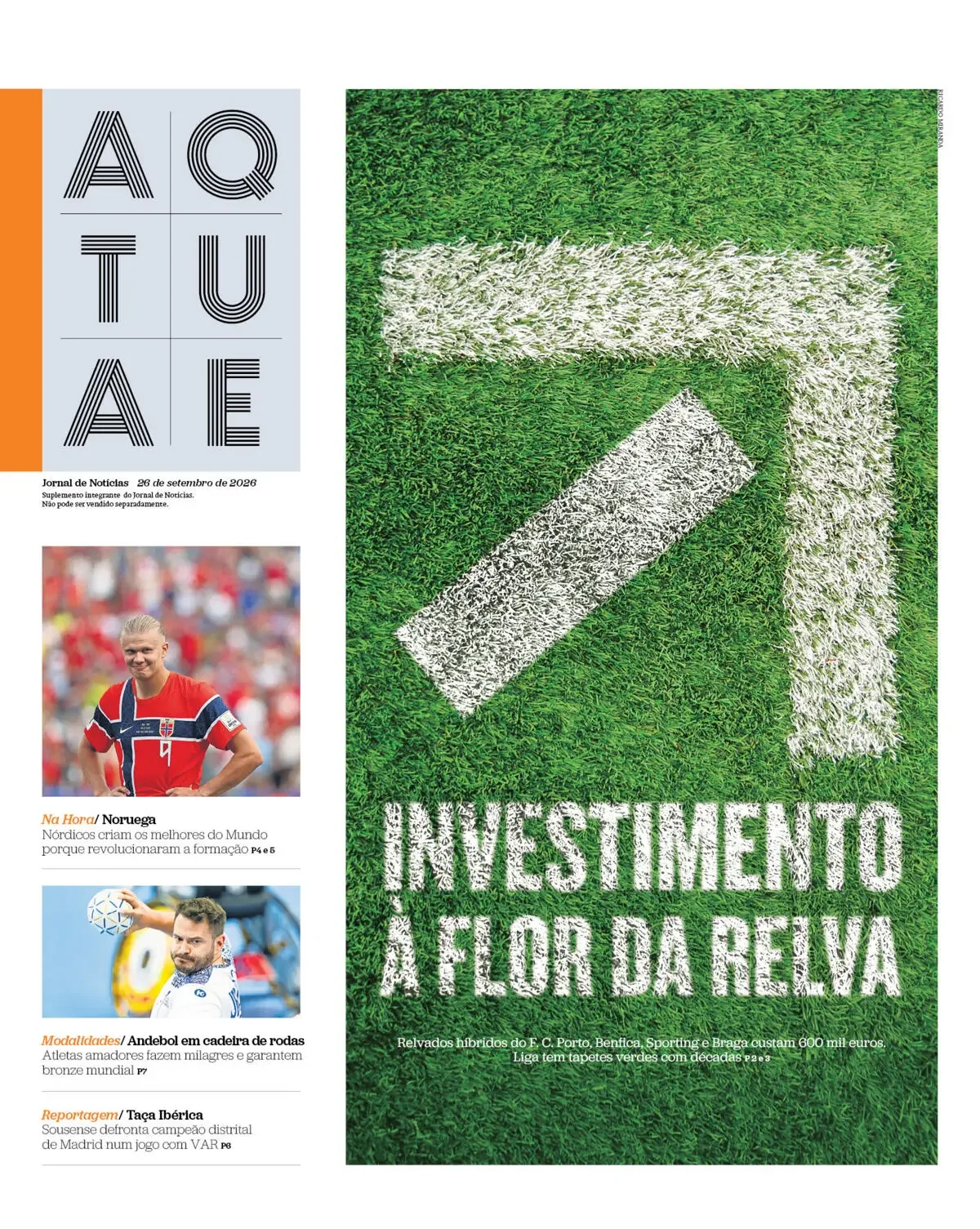 Capa do Ataque de sábado, 26 de setembro de 2026