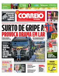 Capa do Correio da Manhã de sábado, 26 de setembro de 2026