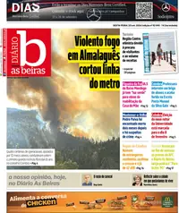 Capa do Diário As Beiras de sábado, 26 de setembro de 2026
