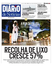 Capa do Diário de Notícias da Madeira de sábado, 26 de setembro de 2026