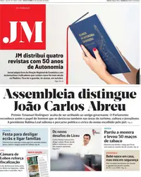 Capa do Jornal da Madeira de sábado, 26 de setembro de 2026
