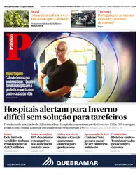 Capa do Público de sábado, 26 de setembro de 2026