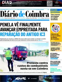 Capa do Diário de Coimbra de domingo, 27 de setembro de 2026