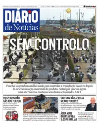 Capa do Diário de Notícias da Madeira de domingo, 27 de setembro de 2026