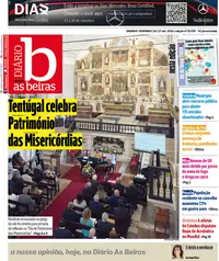 Capa do Diário As Beiras de segunda-feira, 28 de setembro de 2026